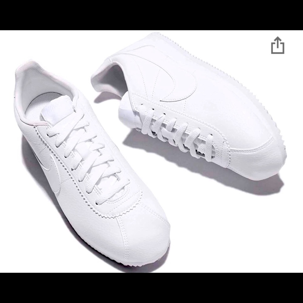 ☑️Nike Womens Triple White Leather Classic  Cortez